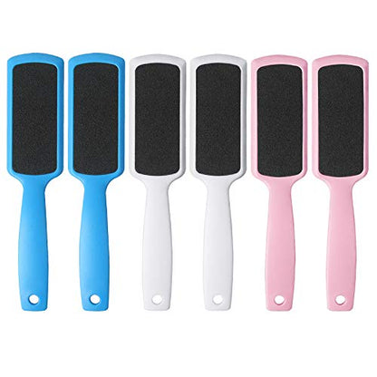 Fu Store Pedicure Foot Files Callus Remover with Double Sided Feet Rasp | Foot File for Dead Skin Professional Scrubber for Feet (6 Pack) - size: 1 Count (Pack of 6)