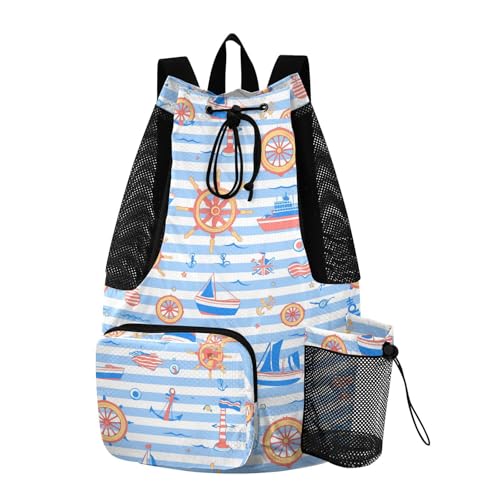 Drawstring Gym Bags For Men Women Climbing Gym Bag With Water Bottle Holder Dry Wet Separation