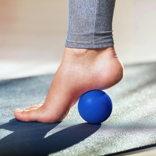2-Pack Firm Lacrosse Massage Balls (Green&Blue) | For Deep Tissue, Trigger Point & Myofascial Release Therapy, Relieve Muscle Knots - color: Green&blue