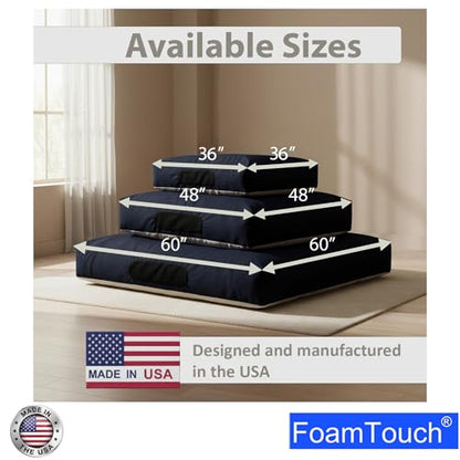 FoamTouch Variety Crash Pads with Foam Blocks for Kids and Adults - Therapeutic Sensory Pad with Cover - size: 60" by 60"
