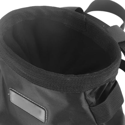 Climbing Chalk Bag Black Outdoor Rock Climbing Powder Bag Storage Waist Belt Pouch for Rock Outdoor Bouldering