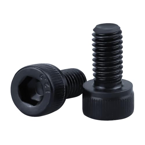 #10-24 x 1/2" Socket Head Cap Screws Bolts, 12.9 Grade Alloy Steel, Black Oxide Finish, Allen Hex Drive, Full Thread, 50-Pack - size: #10-24 x 1/2"