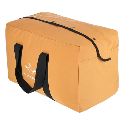 WHITEDUCK Heavy Duty HOPLITE Parachute Duffel Bag, 76 L Foldable Extra Large Multipurpose use, Tactical Canvas Cargo Bag with Snap-Closure for Military, Outdoor, Travel (Tan, Standard 24"x 15"x13") - color: Tan