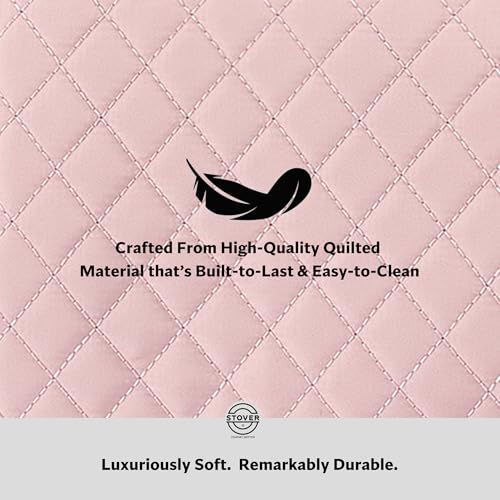 STOVER Women’s Convertible Garment Duffel Bag for Travel – 2-in-1 Carry-On Weekender/Overnight Tote - Wrinkle-Free Dresses, Suits & Clothes + Shoe Compartment & Bonus Toiletry Bag (Blush Pink) - color: Blush Pink