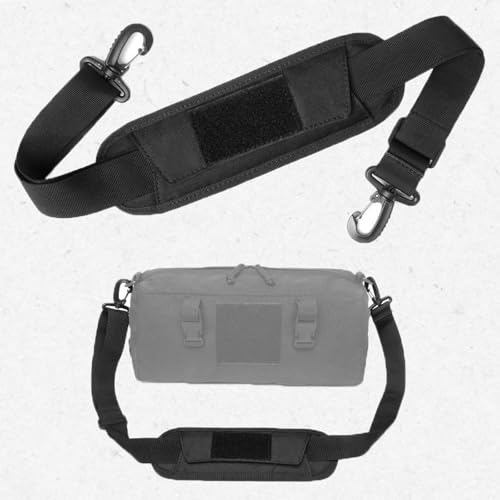 Bag Shoulder Strap Replacement Adjustable Strap with Padded Metal Hooks for Crossbody Bags Messenger Bags Laptops - color: 02# Black with Padded