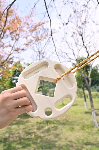 Hangboard for Rock Climbing,Climbing Training Board for Indoor and Outdoor Use - size: M（‎9.76 x 9.09 x 4.09 inches）