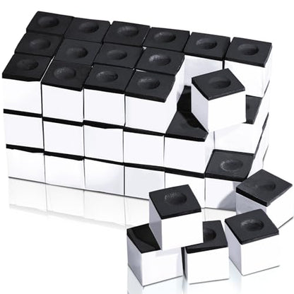 Junkin Pool Chalk Cubes for Billiard Cue Sticks, 48/72/108Pack Options, Table Accessories for Clubs, Bars & Home - color: Black