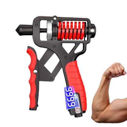 Adjustable Grip Strength Trainer - Hand Muscle Training Equipment 11-364 Lbs, Gym Grip Strengthener | For Exercise, Fitness, Weightlifting, Climbing - color: Net
