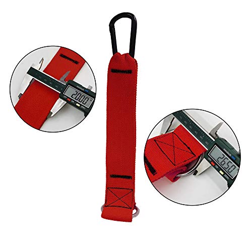J Bryant Fitness Strap Loading Pin DIY Heavy Duty Strap for Olympic Weight Plates Pulley Cable Machine Attachment Home Gym Workout Equipment Use for LAT Pulldowns - color: Red
