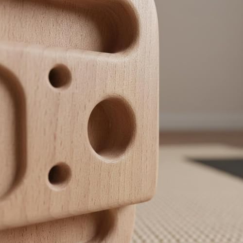 2 Pieces Portable Wooden Fingerboard Easy to Install Climbing Fingerboard Strong and Rock Climbing Finger Training Board for Beginners