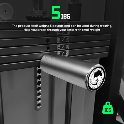 Weight Stack Pin Extender for Gym Cable Machine & Home Gym, Ø 8 mm/Ø 10 mm, Allowing Additional Olympic Weight Plates, Made of Durable Steel for Secure and Long-Lasting Use - size: 10mm×6‘’