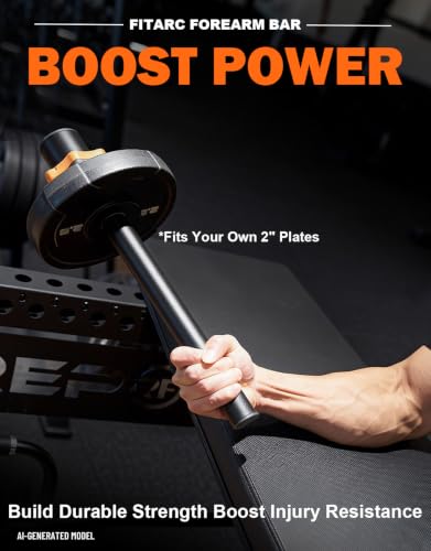 Forearm Wrist Strengthener Grip Strength Trainer - color: 2" Forearm Bar