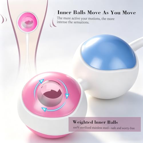 Advanced Kegel Training Set, Kegel Exercises Weight Control, Integrated Design, Food Grade Silicone: Kegel Exercise System, Pelvic Floor Exercises