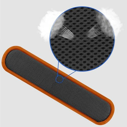 Ultra Thick & Breathable Universal Shoulder Pad Cushion for Bag - Long & Comfort - color: Gray&orange