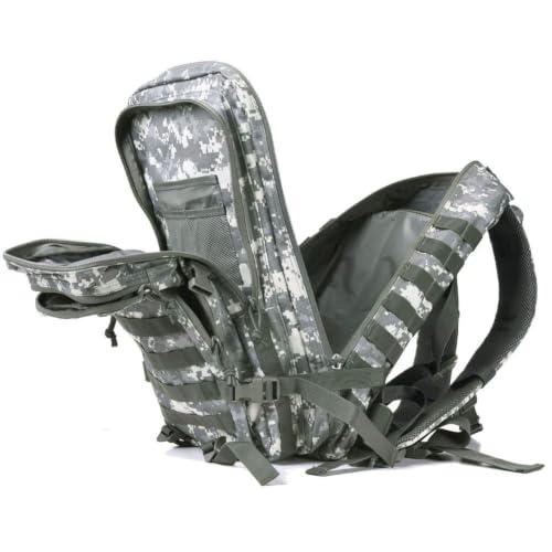 REEBOW GEAR Military Tactical Backpack Large Army 3 Day Assault Pack Molle Bag Backpacks (ACU Camo) - color: Camo Acu