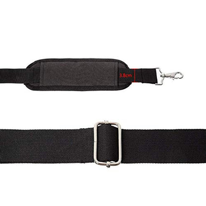 JAKAGO 61" Replacement Shoulder Strap, Padded Long Duffel Bag Strap Universal Adjustable Shoulder Belt with Non-Slip Pad