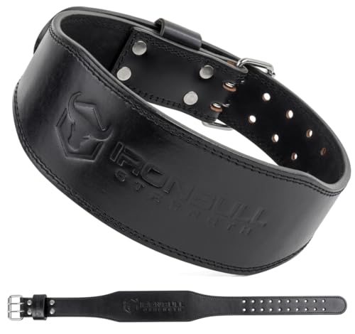 7mm Leather Weight Lifting Belt (IPF Approved) – 4” to 2” Tapered Weightlifting Belt for Powerlifting, Olympic Lifting, Gym & Workout – Back Support Belt for Men & Women - color: Black, size: Small