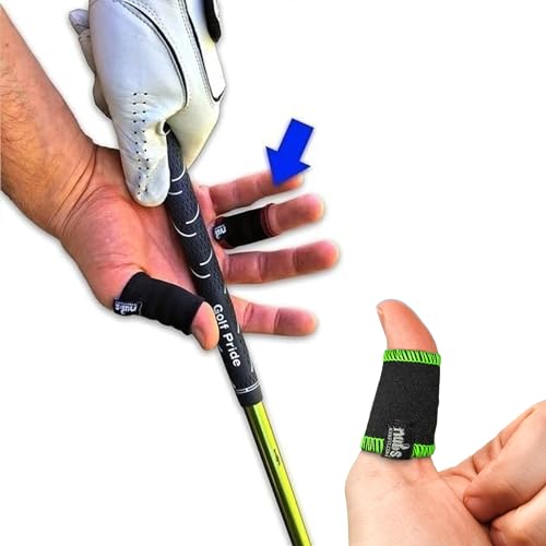 JerkFit NUBS Finger Caddies, (Pair) - Durable Thumb and Finger Sleeves to Prevent Golf Blisters - Comfortable Golf Glove and Finger Tape Alternative for Thumb and Finger Protection - color: Neon Green, size: Medium
