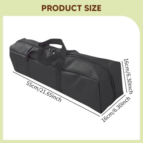 Tent Poles Bag Camping Equipment Organizer Support Pole Storage Foldable Oxford Cloth Waterproof Tote Suitable for Camping Trekking Hiking Climbing Tr - size: 55x16x16cm