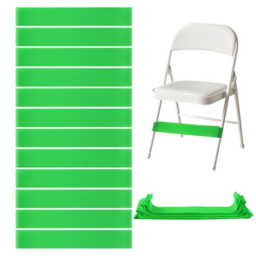 Chair Bands for Kids with Fidgety Feet, 12 Packs Sensory Chair, Fidgets for Classroom, Sensory Room Must Haves Fidget Chair Bands (GREEN) - color: GREEN