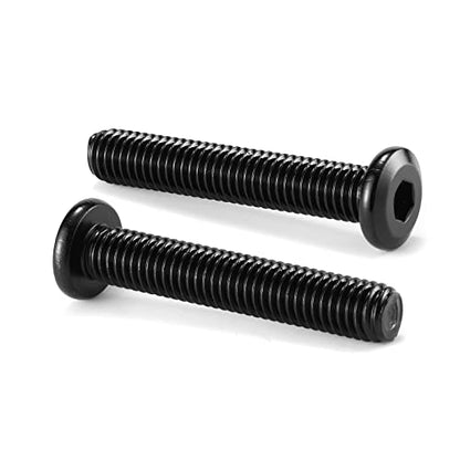 M5 x 40mm 20Pcs Flat Head Hex Socket Cap Screws Bolts, 304 Stainless Steel 18-8, Full Thread, Black Oxide by SG TZH (with Hex Spanner) - size: M5 x 40mm