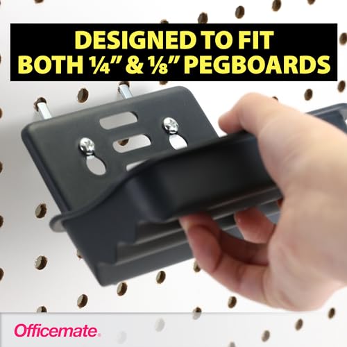 Officemate Utility Tray Organizer, 3 Pack, Pegboard / Slatwall Organizer For Office, Classroom, Workbench, Kitchen, Craft Room, and Garage (29422) - style: Utility Tray Organizer