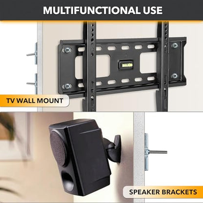CondoMounts EDA1426 Universal Wall Mounting Anchors for Steel and Metal Studs | TV Mount | Cabinets | Holds 90lbs | Includes 25 Elephant Anchor Set - size: 25 Anchors, style: Metal Stud Anchors