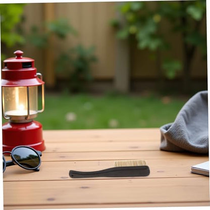 Healeved Rock Climbing Brush with Wooden Handle and Fine Boar Hair Bristles for Efficient Chalk Dust Removal and Reducing Hand Fatigue, for Bouldering and All-Season Outdoor Climbing
