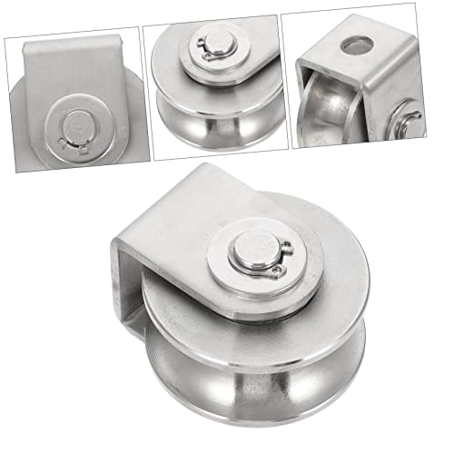 Groove Guide Pulley Durable Stainless Steel Lifting Rope Pulley Roller for Fitness Equipment Climbing and Industrial Use Easy to Install Safe Application Practical Design