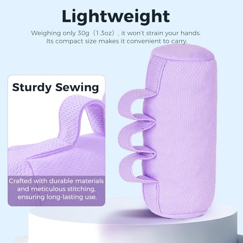 Palm Grips, Hand Contracture Cushions, Finger Grips, Finger Splitter, Palm Protector for Hand Contracture, Grip Strengthener Pad for Elderly, Stress Relief, Sweat Resistant, Washable, Purple, S, 2 Pcs - color: Purple-2 Pcs-S