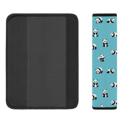 2 Pack Cute Panda Seat Belt Shoulder Pad Universal Fit Harness Pads Strap for Kids, Car Seats Pushchair Strollers High Chair Pushchair, Shock Absorption - color: Pattern 168
