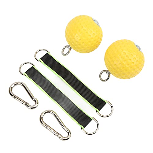 Climbing Pull Up Hand Grips Ball Set, Wireless Arm Strength Training Equipment, Non Slip PU Grip Balls with Webbing Buckle for Rock Climbing Gymnastics Parkour Fitness - size: 97mm model