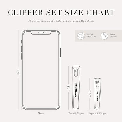 Tweezerman Combo Clipper Set Black/Stainless Steel - color: Stainless Steel