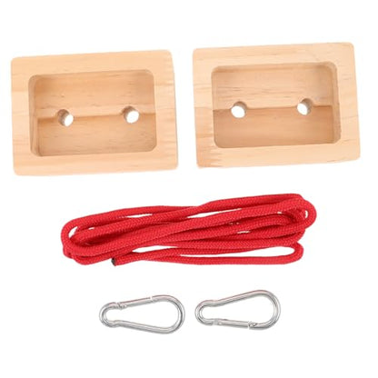 Portable Wooden Hangboard for Rock Climbing Training, 2pcs Fingerboard Set for Indoor and Outdoor Use, Doorway Climbing Board for Finger Strength and Grip Conditioning