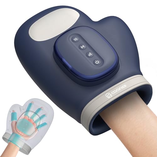 COMFIER 2026 Updated Bigger Electric Hand Massager with Heat and Compression,Wrist, Finger Massage, Cordless Hand Massager for Arthritis and Carpal Tunnel, Gifts for Wome, Blue - color: Blue