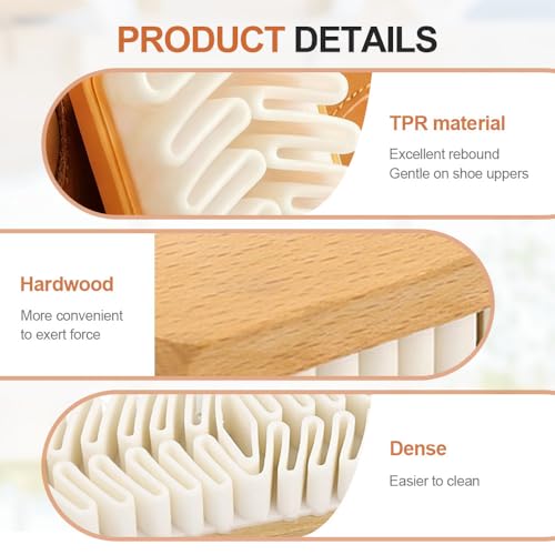 Rubber Shoe Brush for Cleaning, Polish Eraser Suede Brush for Shoes Boots Sneakers Bags Jacket Purse Sofa (2)