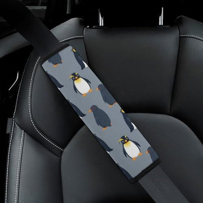 2PCS Watercolor Penguin Grey Car Seat Belt Pad Universal Soft and Comfortable Harness Pads Strap for Kids, Car Seats Pushchair Strollers High Chair Pushchair - color: Pattern 1159