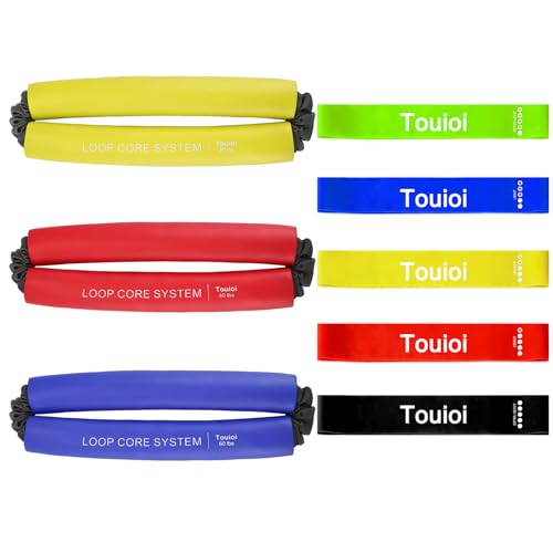 Hip & Core System, Resistance Loop to Stretch, Core Fitness Glute Workout Bands - color: 3pcs Set and 5 mini Resistance Bands
