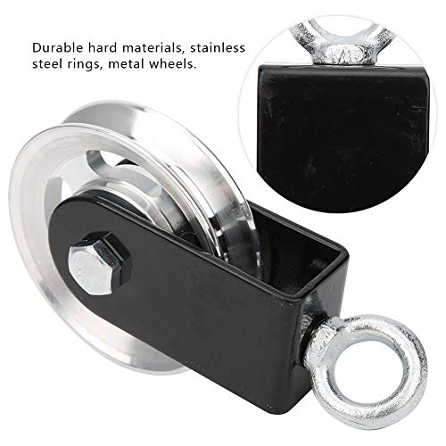 Fitness Equipment Bracket Stainless Steel Pulley Mute Hanging Wheel DIY Accessory