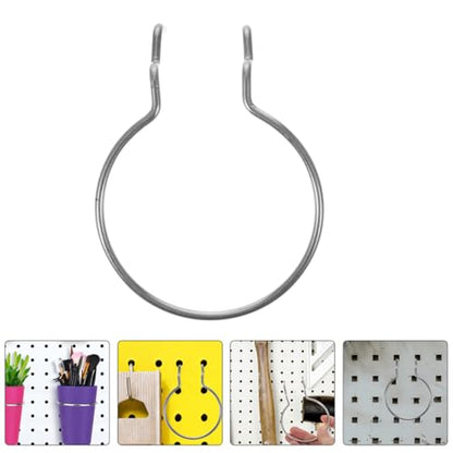ABOOFAN 12Pcs Heavy Duty Iron Pegboard Hooks for Shop Storage Double Wire Pegboard Cup Holder Hooks for Wall Hanging Board for Garage Workshop Organization