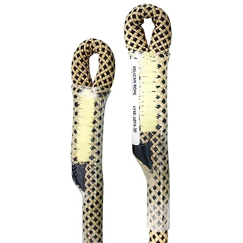 Bulldog 8mm & 10mm - USA Made Friction Hitch 100% Technora, 5400 MBS, Prusik by Pelican Rope - Arborist Rope, Tree Gear, Accessory Cord (30, 8mm Diameter) - size: 8 mm x 762 mm