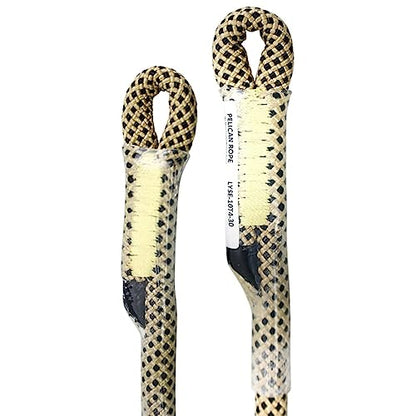 Bulldog 8mm & 10mm - Friction Hitch 100% Technora, 5400 MBS, Prusik By Pelican Rope - Arborist Rope, Tree Gear, Accessory Cord (30, 10mm Diameter) - size: 10 mm x 762 mm