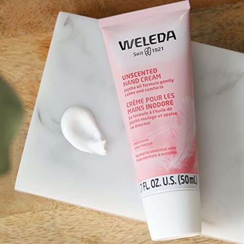 Weleda Unscented Hand Cream, 1.7 Fluid Ounce, Plant Rich Moisturizer with Jojoba, Borage and Coconut Oils