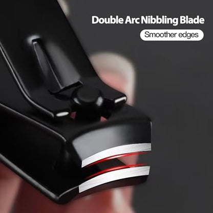 2 Pack Ultra-Sharp Heavy-Duty Nail Clipper Set - Professional Fingernail & Toenail Clippers for Men & Women