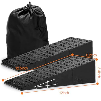 Yarlung 2 Pack Squat Wedge Block, Non-Slip Slant Board for Heel Elevated Squat, Calf Stretch, Home Gym, Enhance Mobility and Strength Performance
