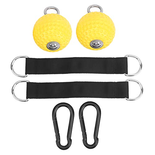 Pull Up Grips Sphere, Climbing Pull Up Power Sphere Hold Grips with Straps, No Slip Hand Grips Strength Trainer Exerciser for Bouldering, Pull Up and Workout
