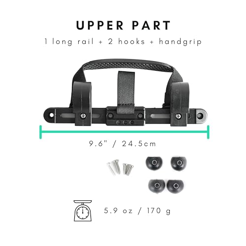 Vincita Bike Pannier Hardware DIY Mounting Attachment Kit for 28mm Racks | One Complete Attachment Set to Convert Any Backpack or Bag for Bicycle Racks - size: ‎Rack Diameter Up to 28mm