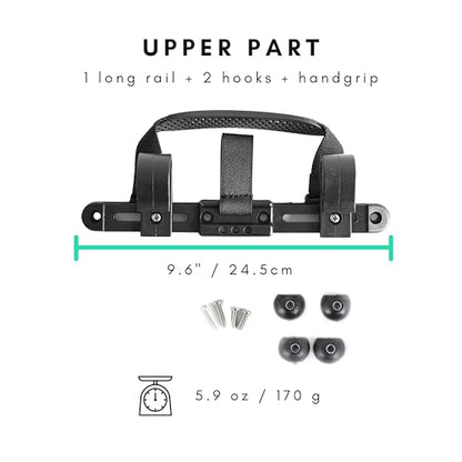 Vincita Bike Pannier Hardware DIY Mounting Attachment Kit for 28mm Racks | One Complete Attachment Set to Convert Any Backpack or Bag for Bicycle Racks - size: ‎Rack Diameter Up to 28mm