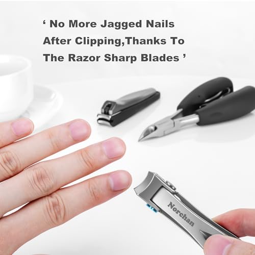 420J2 Stainless Steel Nail Clipper Set for Thick Nails with Nail File