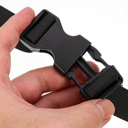 2pcs Adjustable Nylon Securing Bundle Straps with Quick Release Buckles, Sturdy Cargo and Tent Fixed Rope Webbing for Outdoor, Backpack, and Yoga Mat Fastening